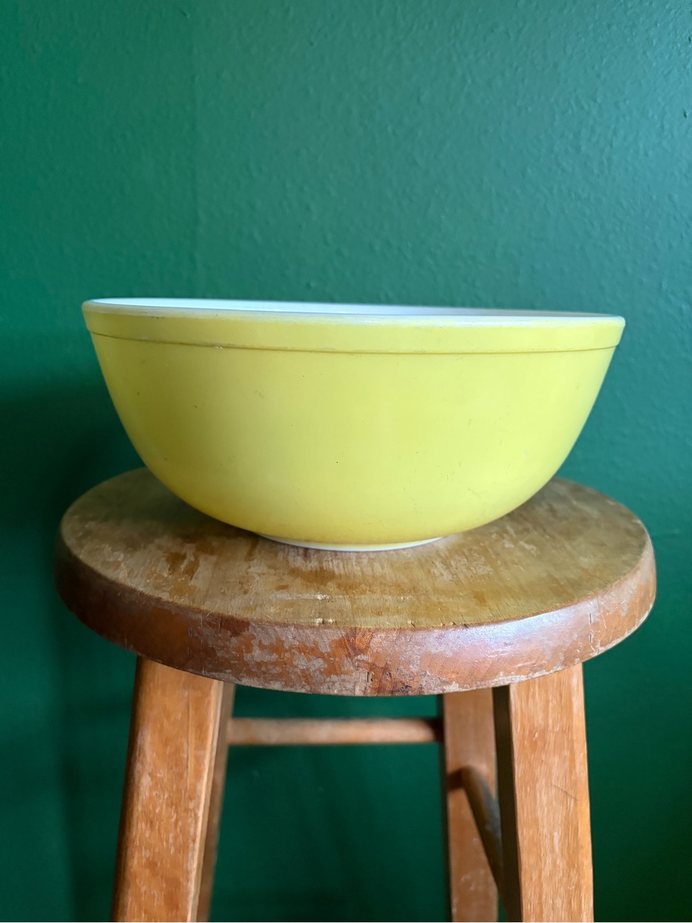 Vintage Pyrex 404 Nesting Bowl in Primary Yellow